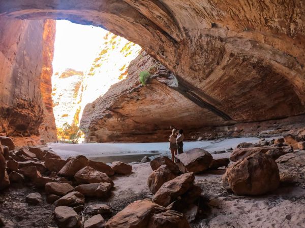 Westaustralien - Cathedral Gorge in the Bungle Bungles with Kingfisher Tours, Kimberley, WA.